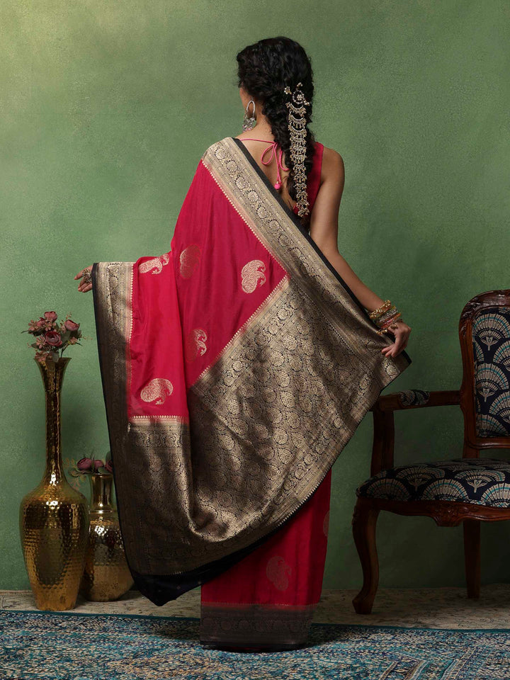 Rani Woven Design Art Silk Saree