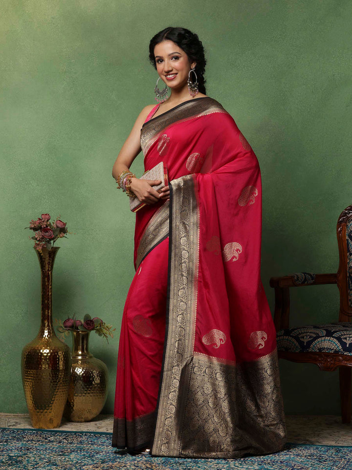 Rani Woven Design Art Silk Saree