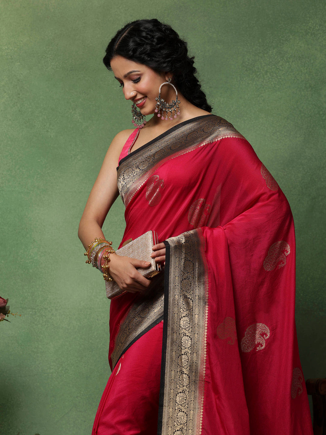 Rani Woven Design Art Silk Saree