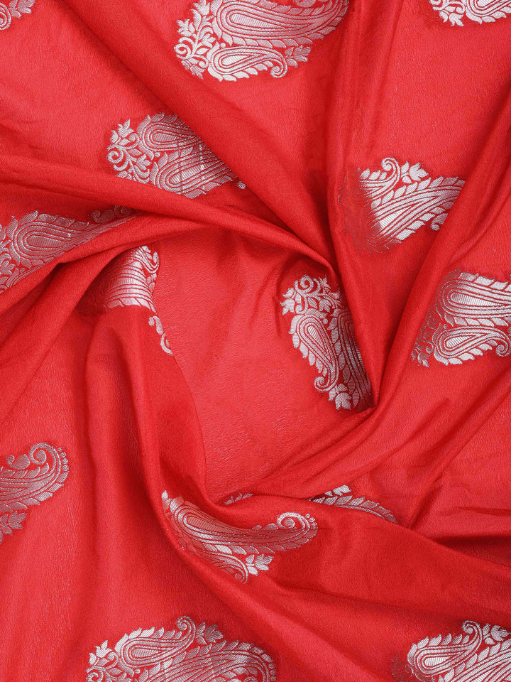 Maroon Woven Design Art Silk Saree