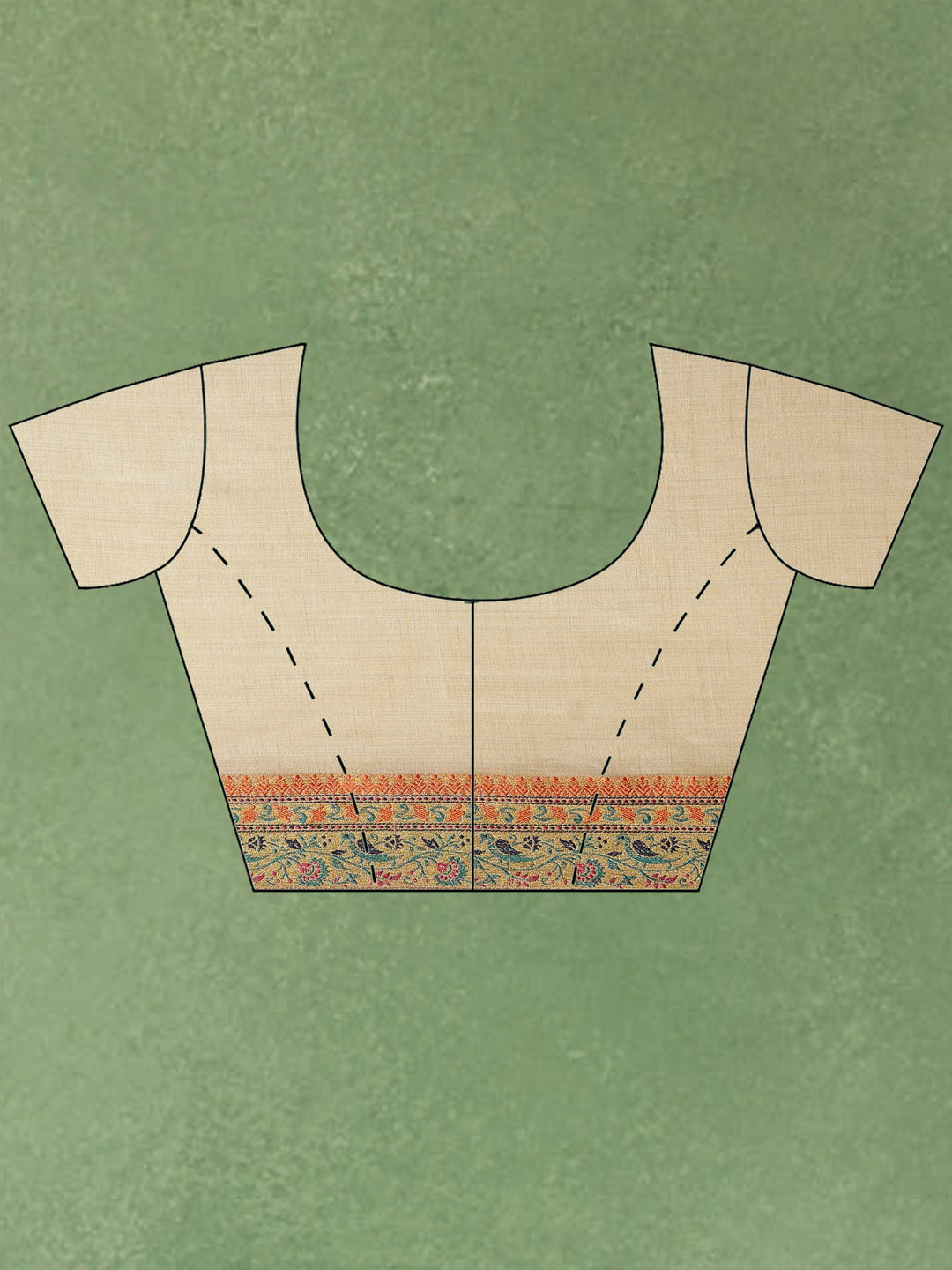 Beige Woven Design Art Silk Saree