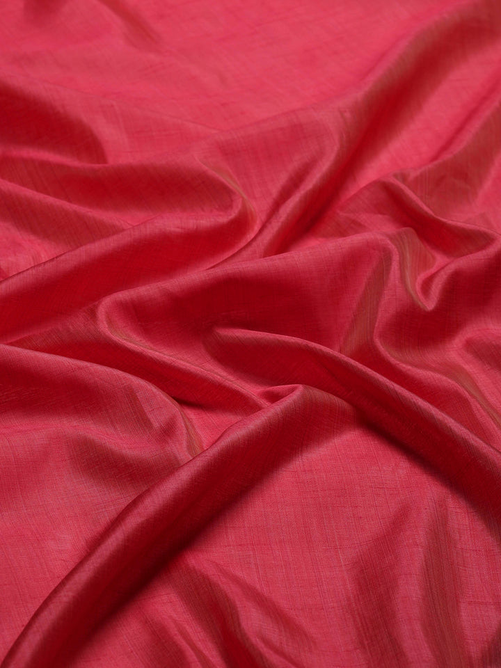 Hot Pink Woven Design Art Silk Saree