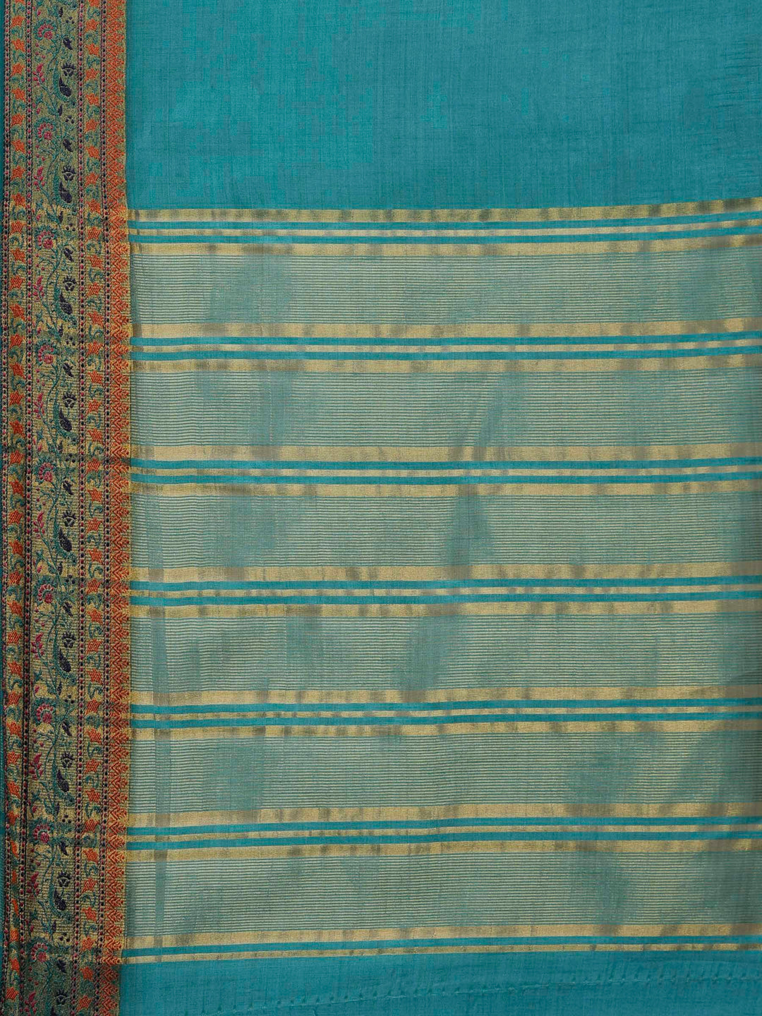 Lake Blue Woven Design Art Silk Saree