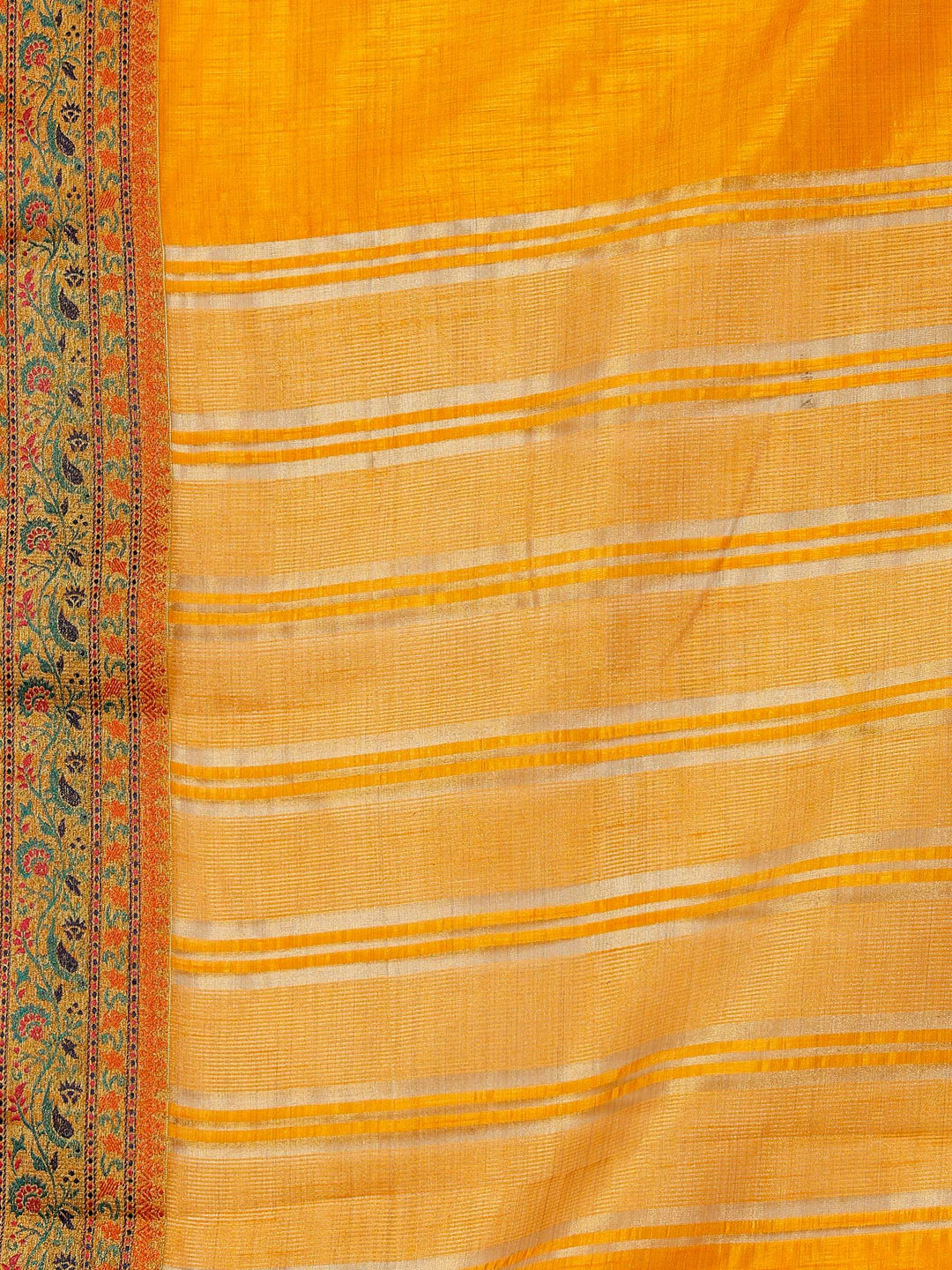 Mustard Woven Design Art Silk Saree