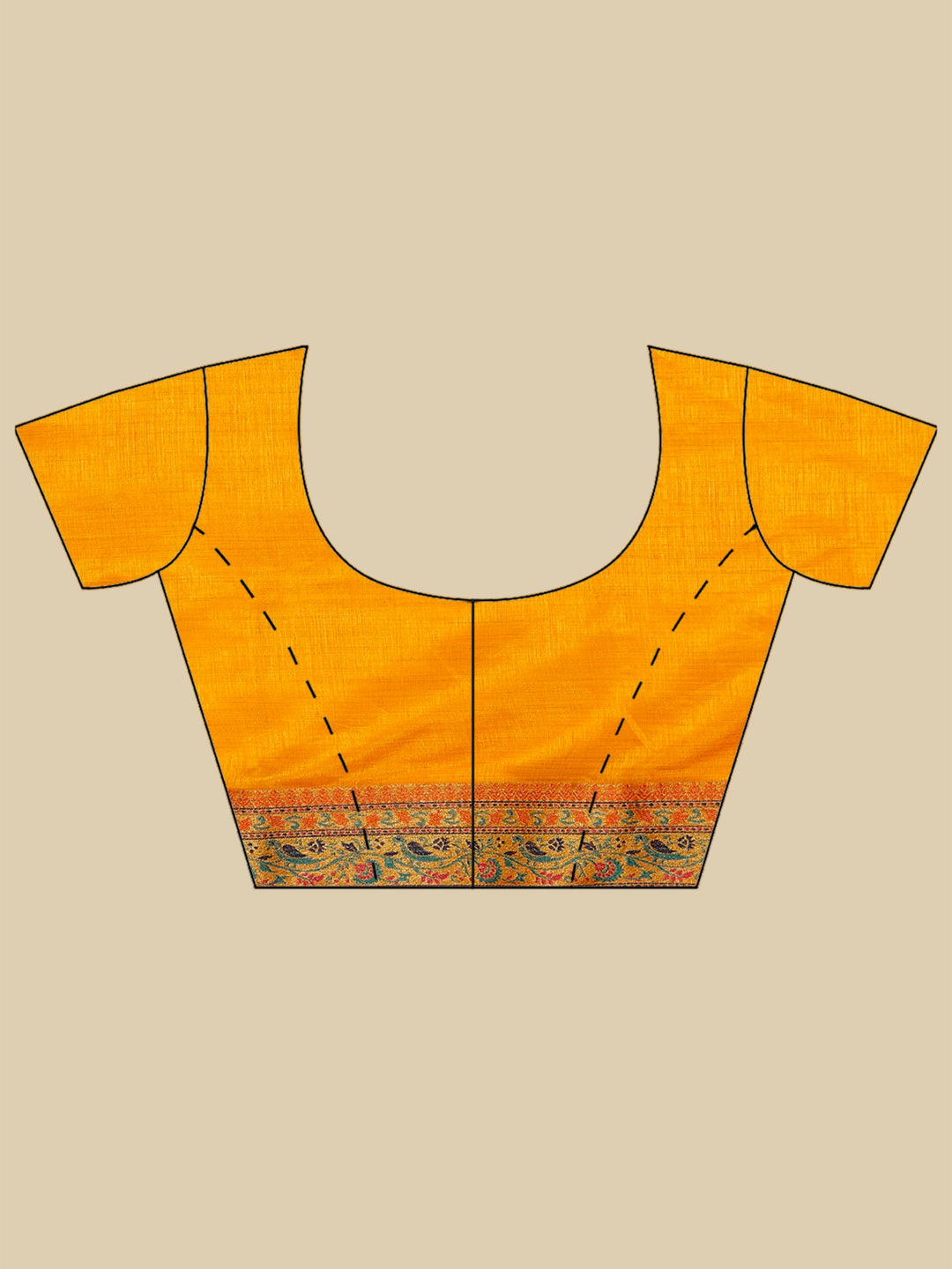 Mustard Woven Design Art Silk Saree