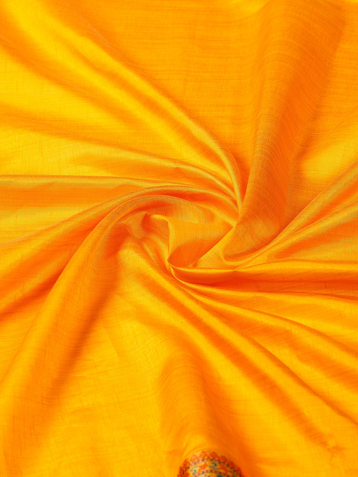 Mustard Woven Design Art Silk Saree