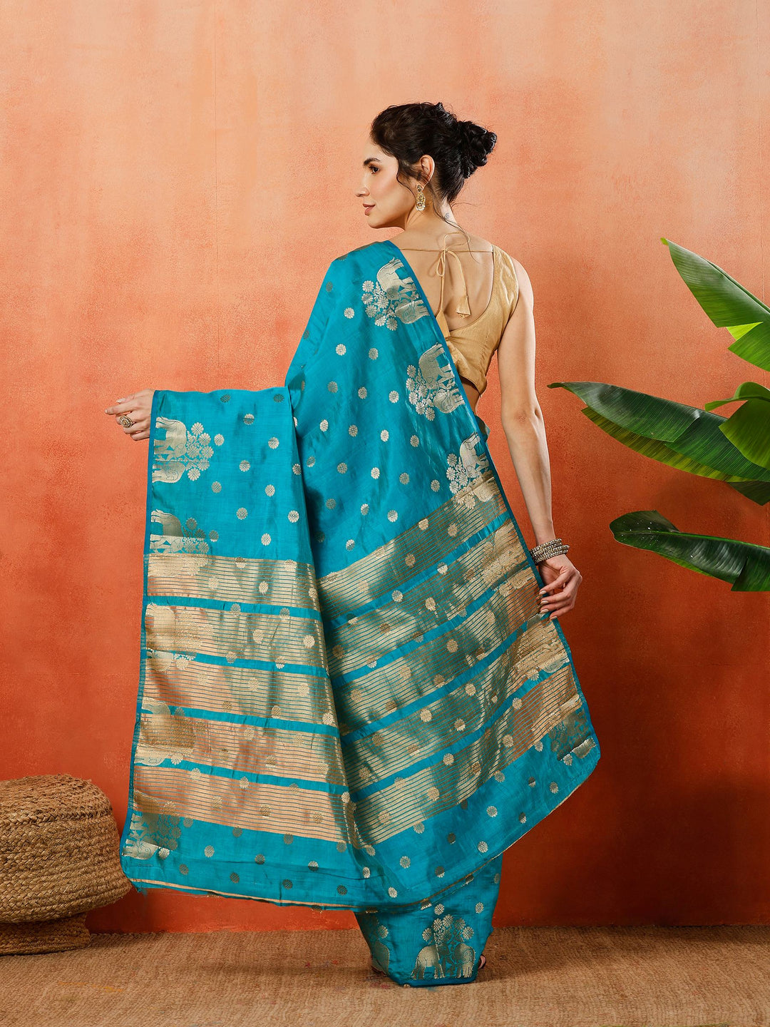 Woven Design Tussar Silk Saree