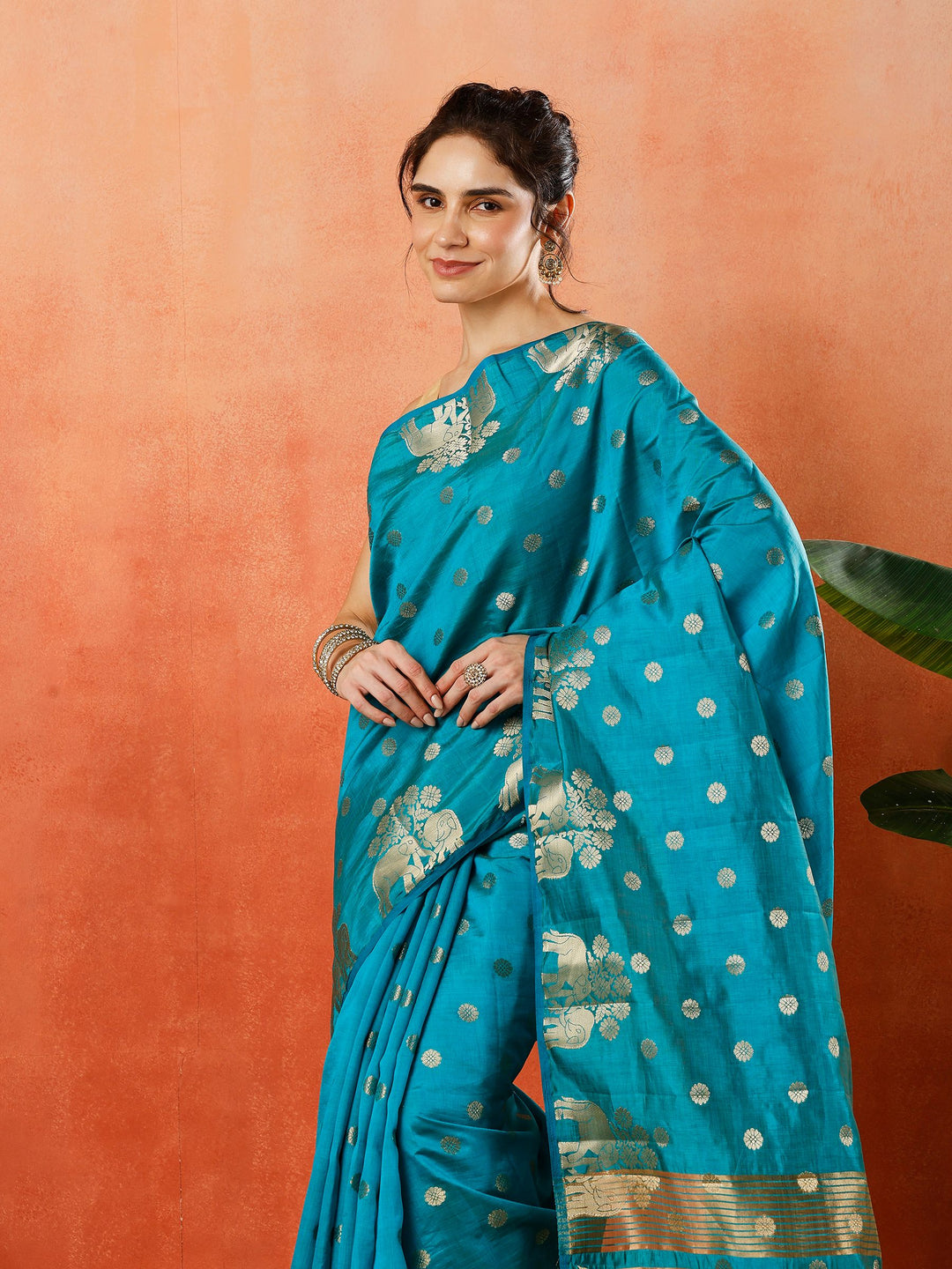 Woven Design Tussar Silk Saree