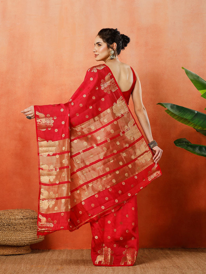 Woven Design Tussar Silk Saree