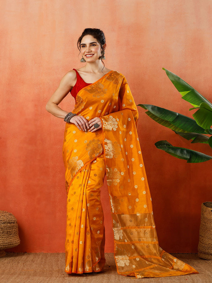 Woven Design Tussar Silk Saree