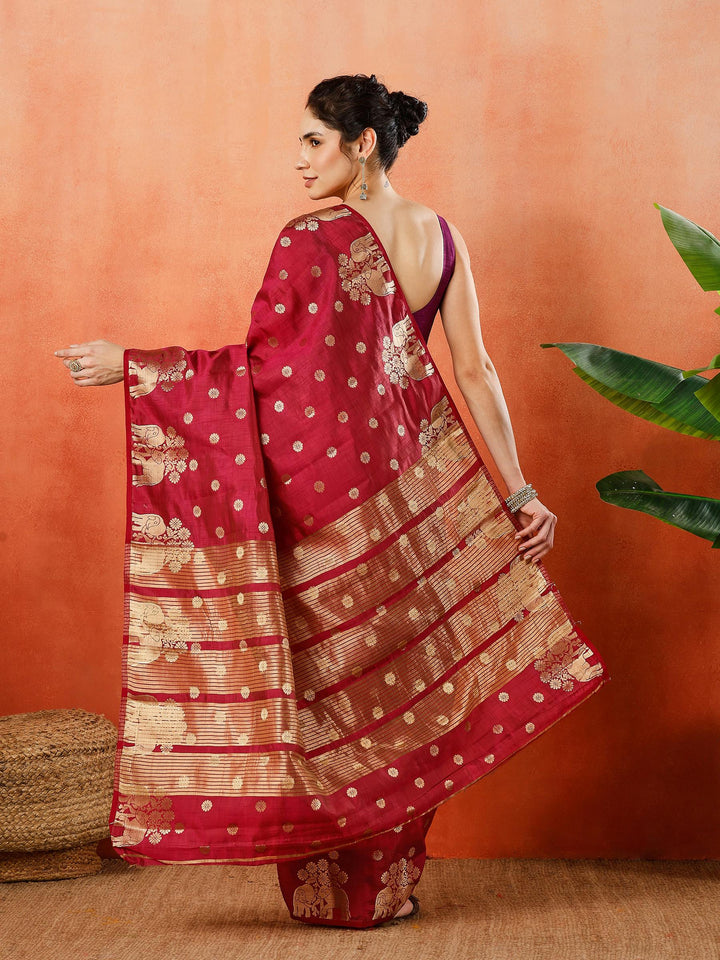 Woven Design Tussar Silk Saree