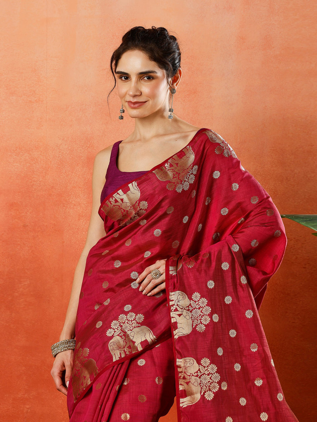 Woven Design Tussar Silk Saree