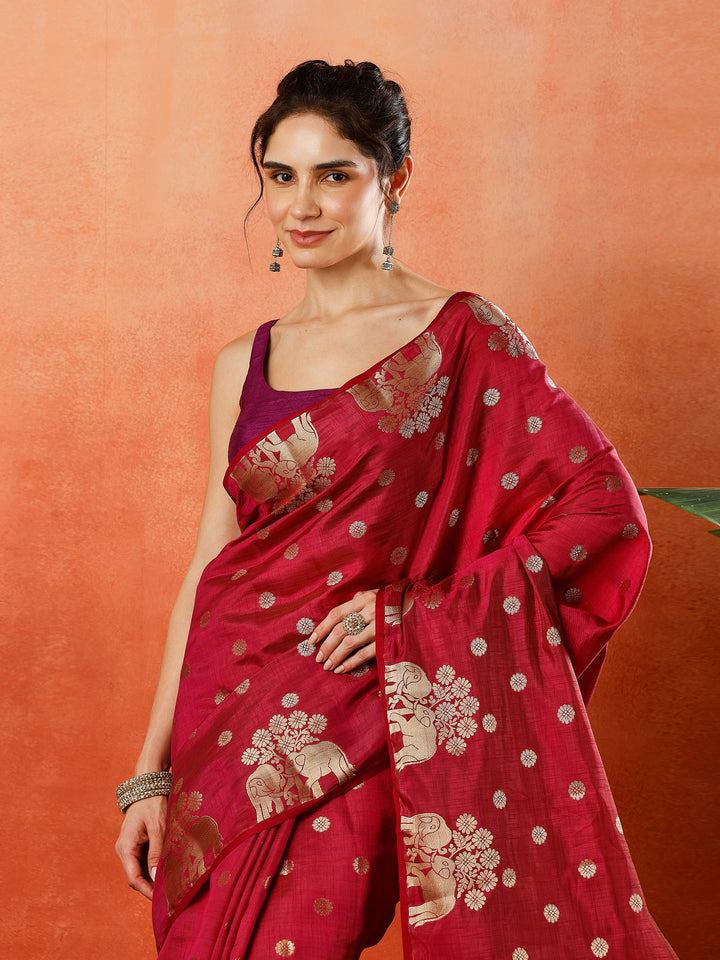 Woven Design Tussar Silk Saree