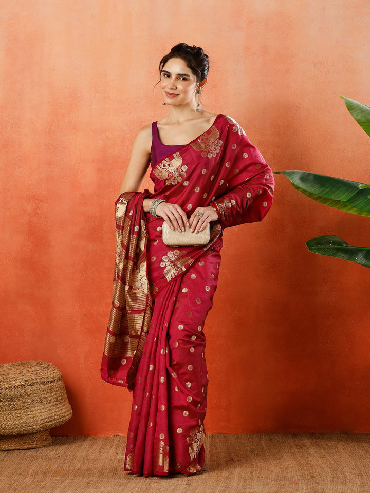 Woven Design Tussar Silk Saree