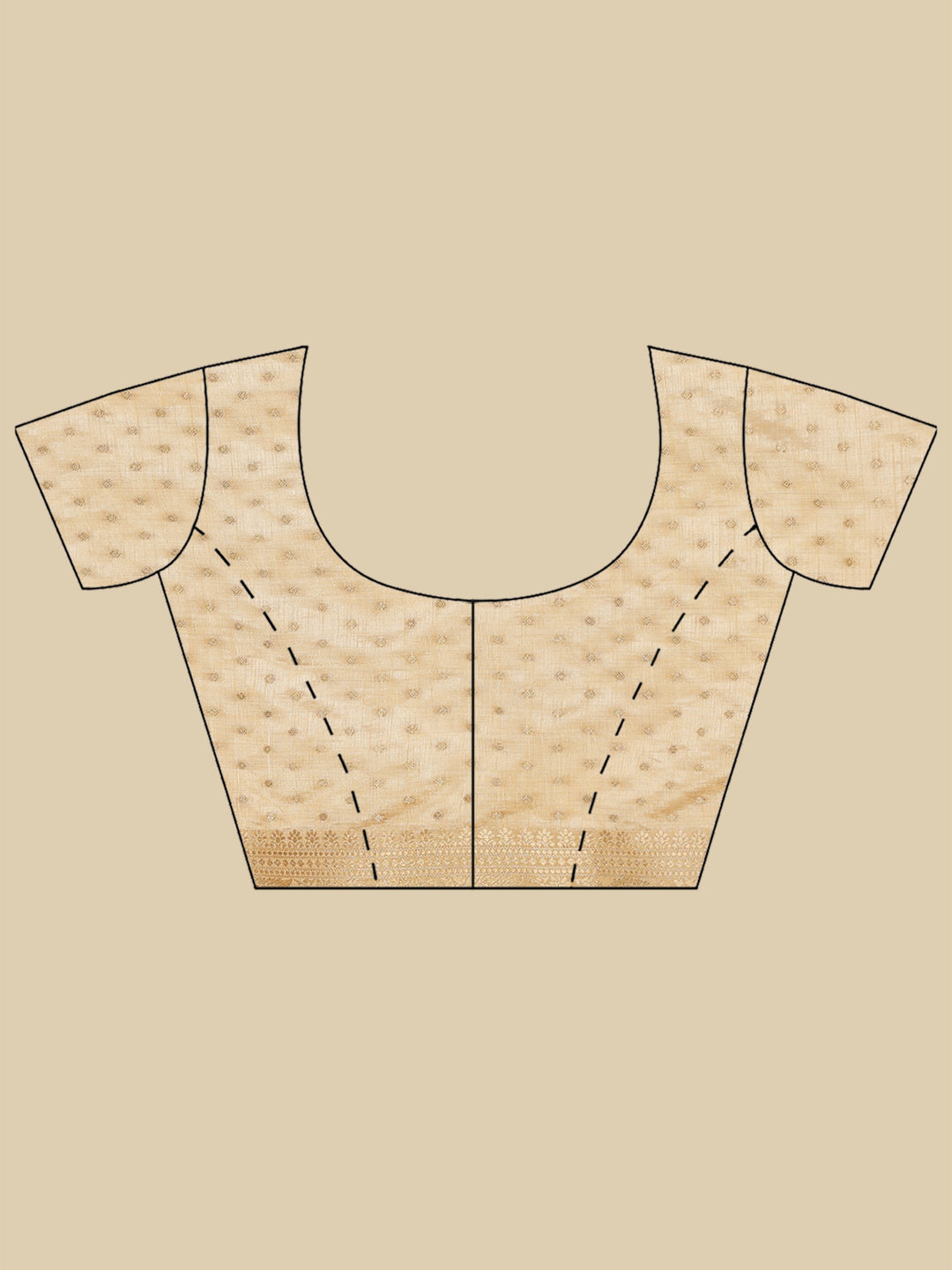 Beige Woven Design Art Silk Saree