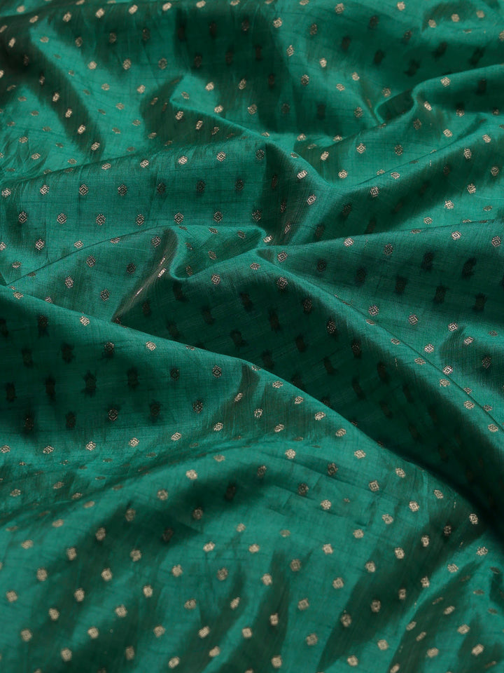 Green Woven Design Art Silk Saree