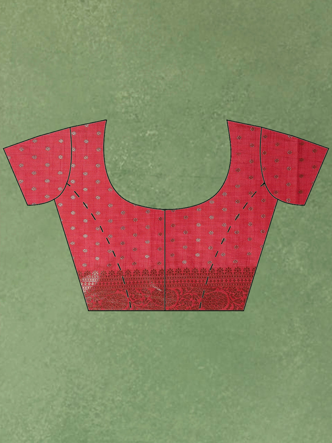 Hot Pink Woven Design Art Silk Saree
