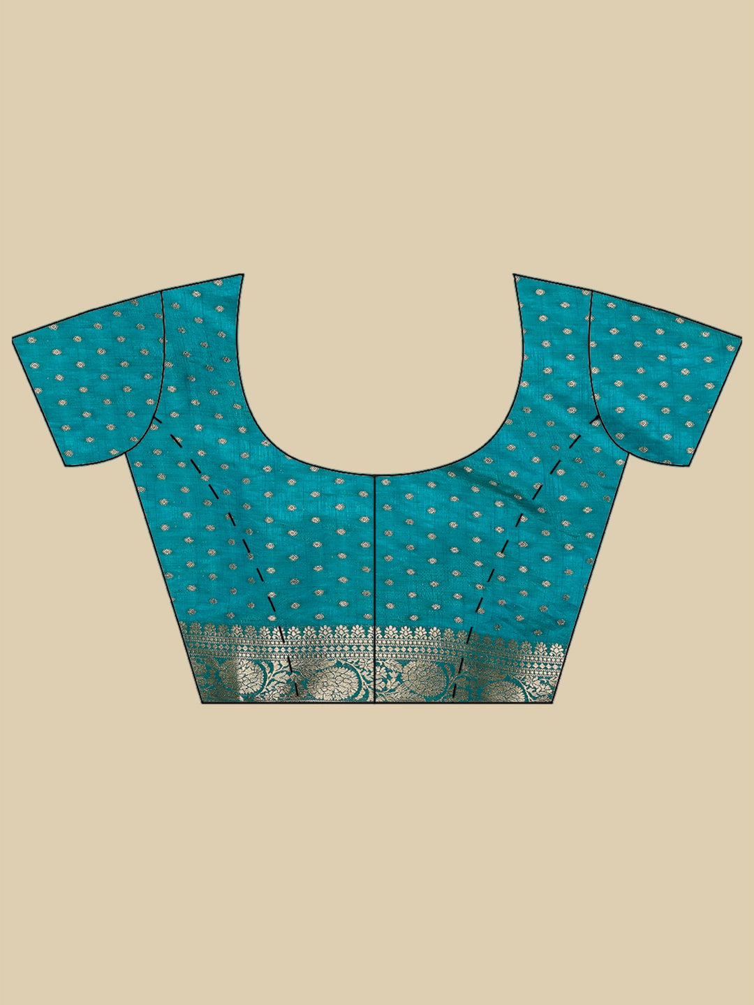 Lake Blue Woven Design Art Silk Saree