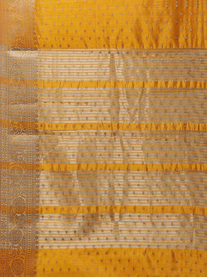 Mustard Woven Design Art Silk Saree