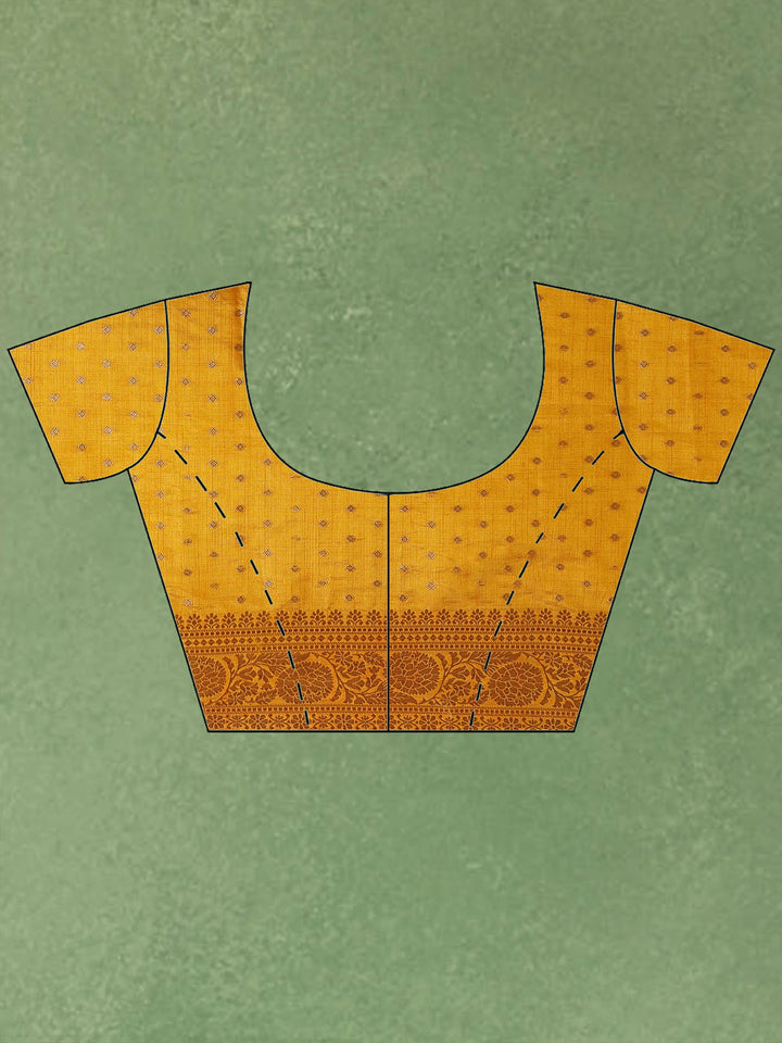 Mustard Woven Design Art Silk Saree