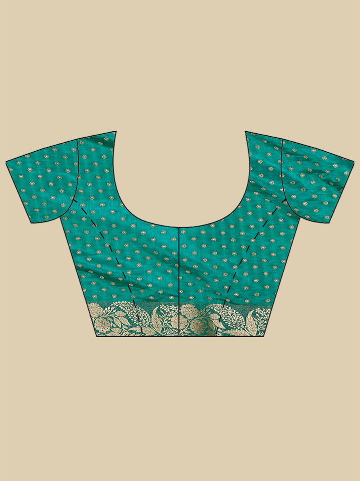 Green Woven Design Art Silk Saree