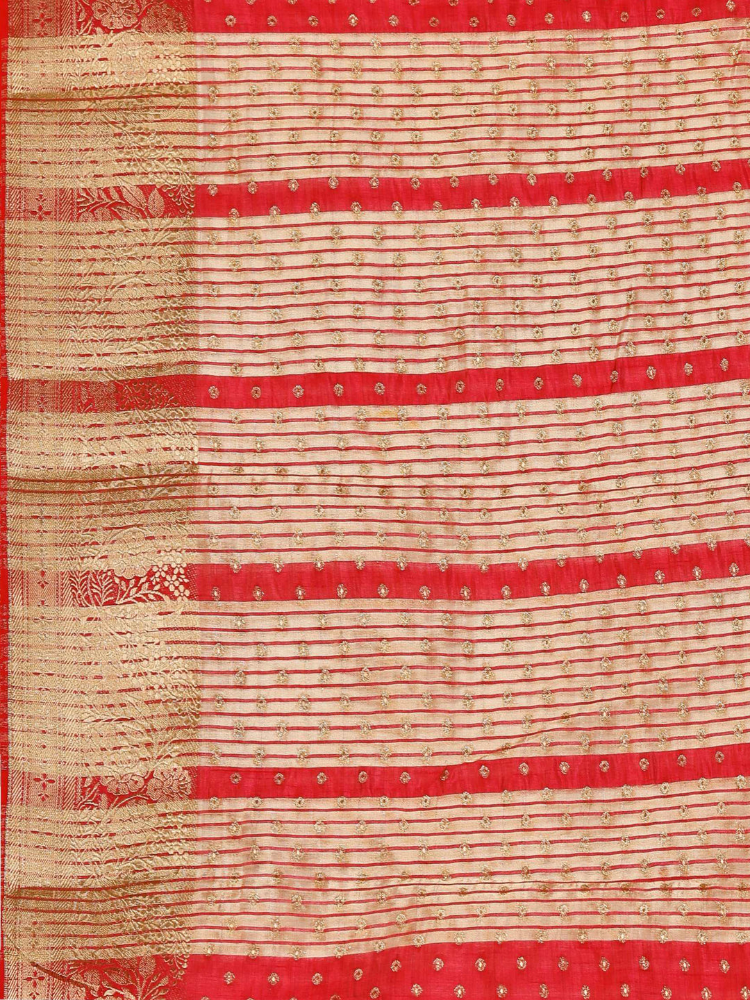 Hot Pink Woven Design Art Silk Saree
