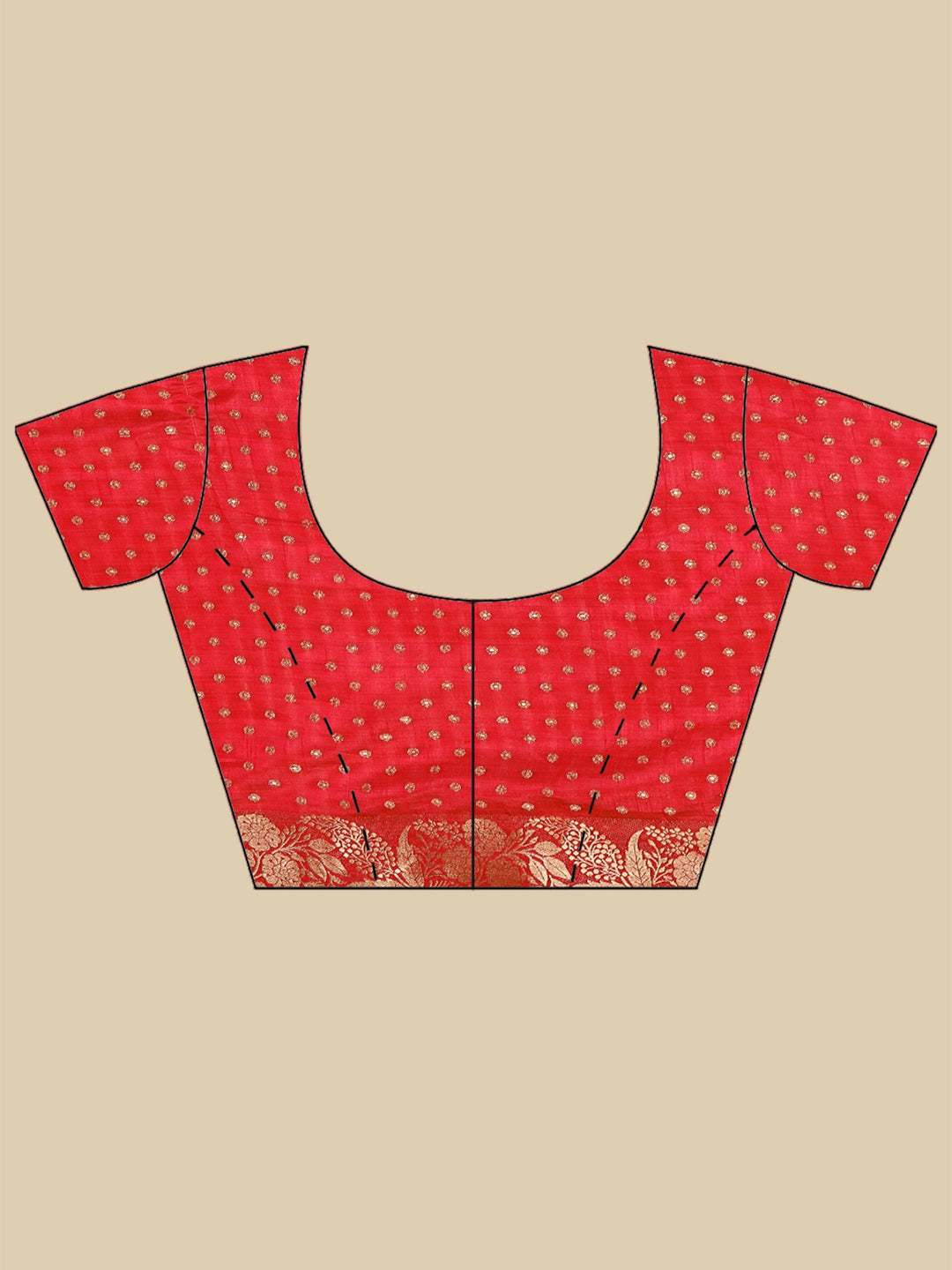Hot Pink Woven Design Art Silk Saree