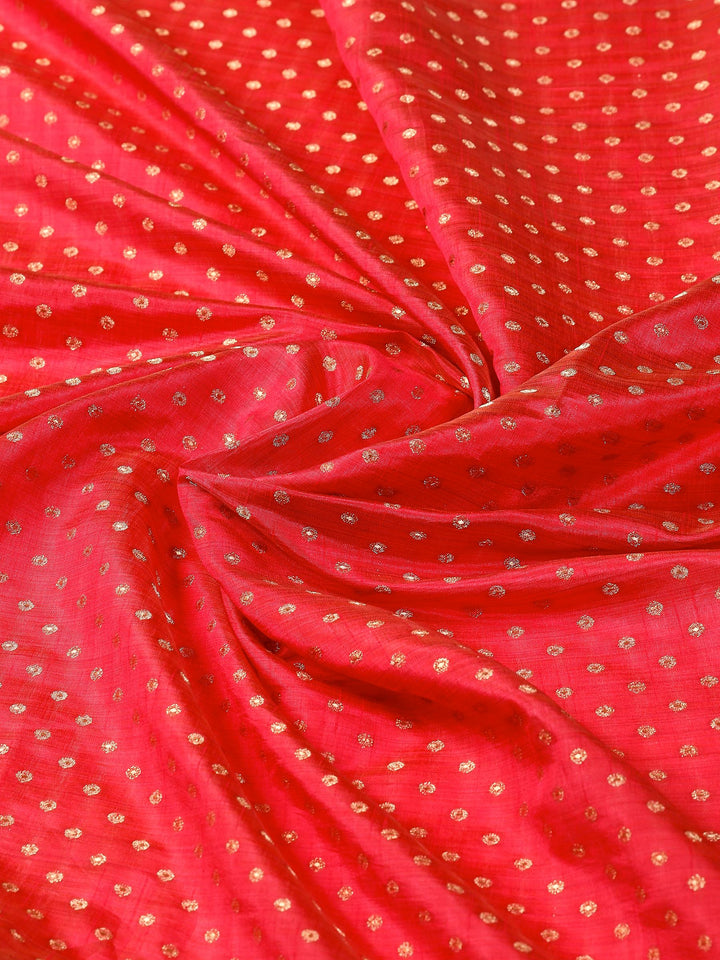 Hot Pink Woven Design Art Silk Saree