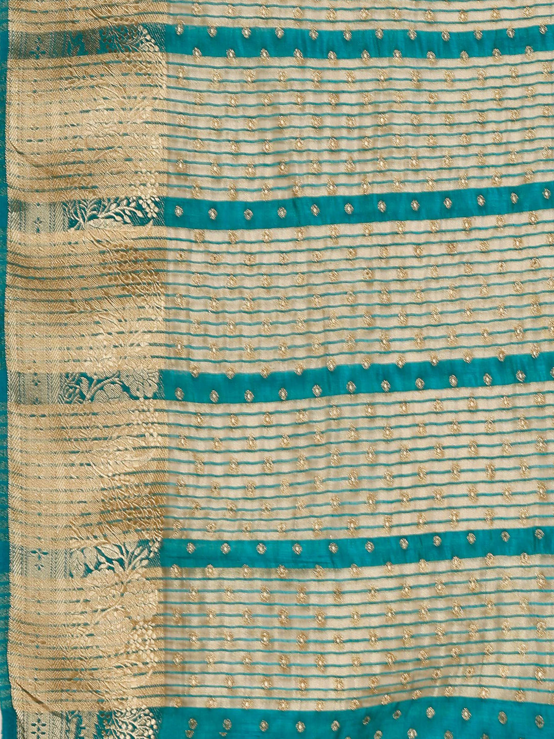 Lake Blue Woven Design Art Silk Saree