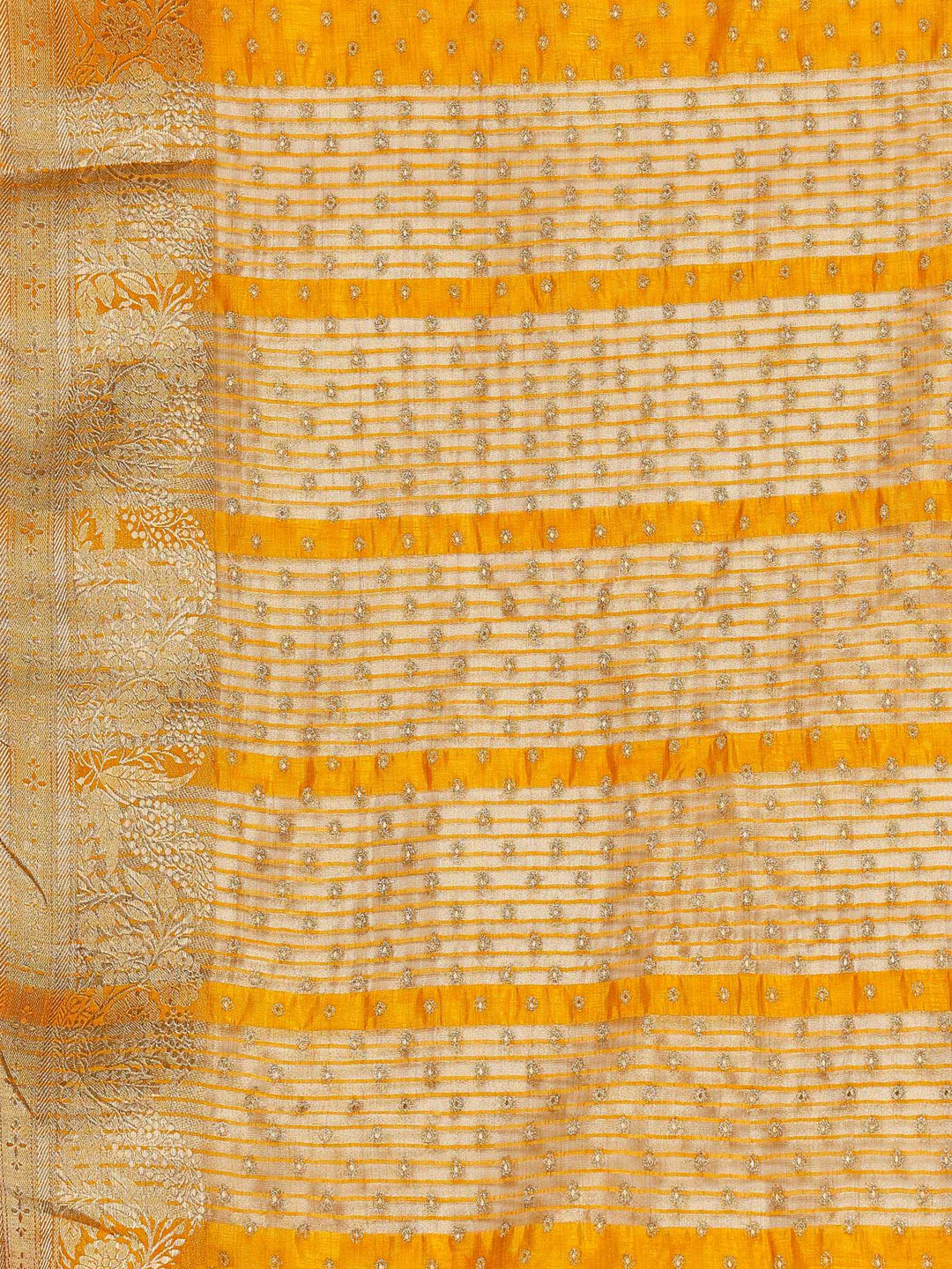 Mustard Woven Design Art Silk Saree