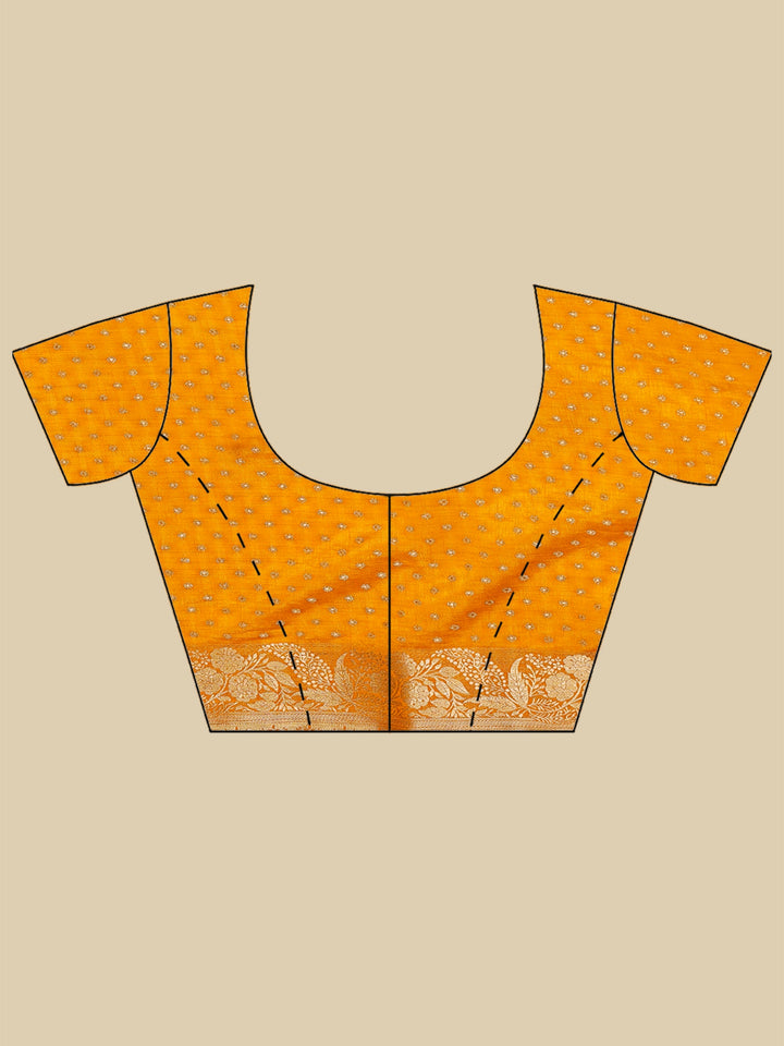 Mustard Woven Design Art Silk Saree