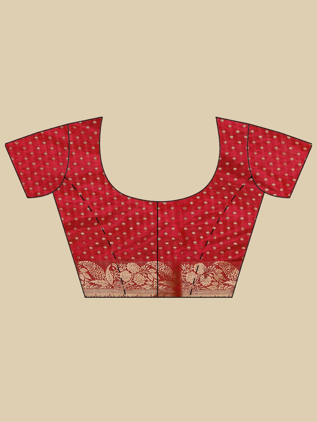 Wine Woven Design Art Silk Saree