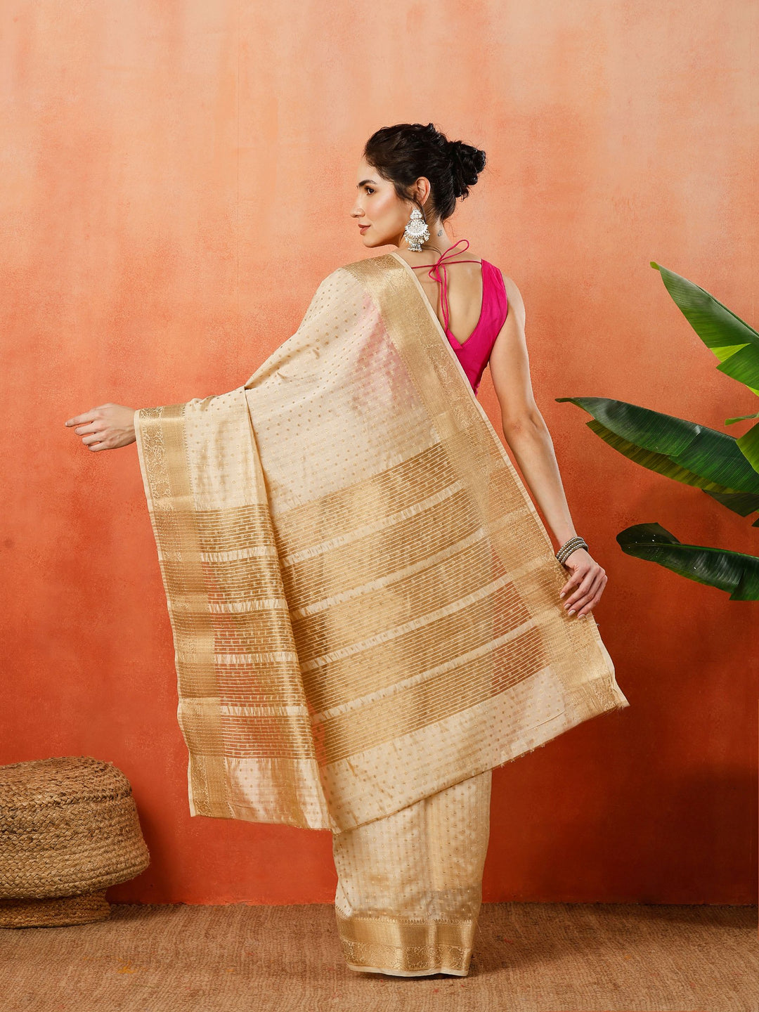 Woven Design Tussar Silk Saree