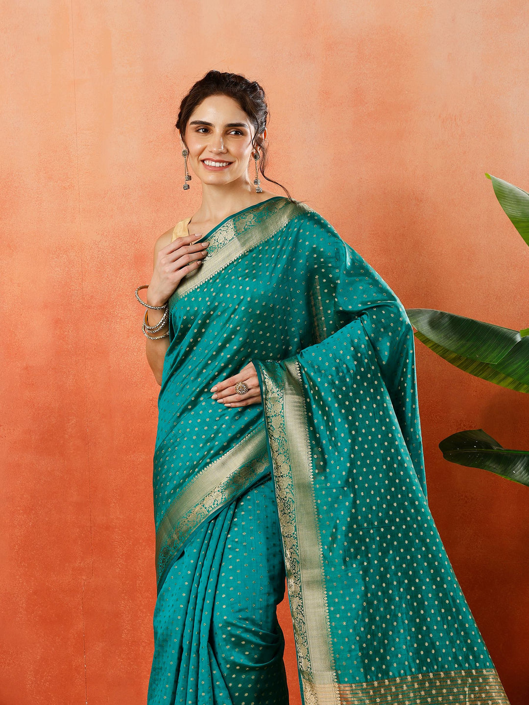 Woven Design Tussar Silk Saree