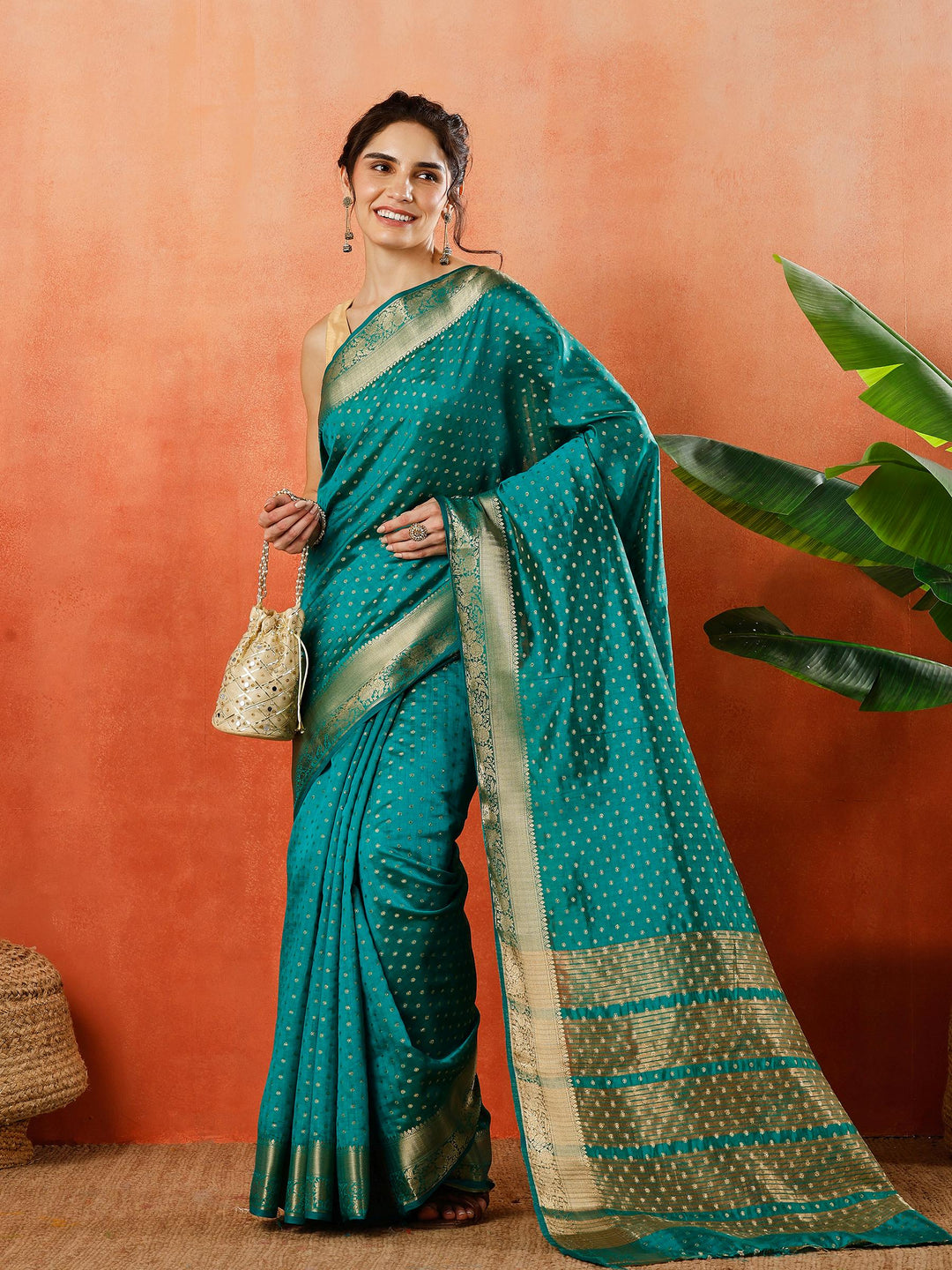 Woven Design Tussar Silk Saree