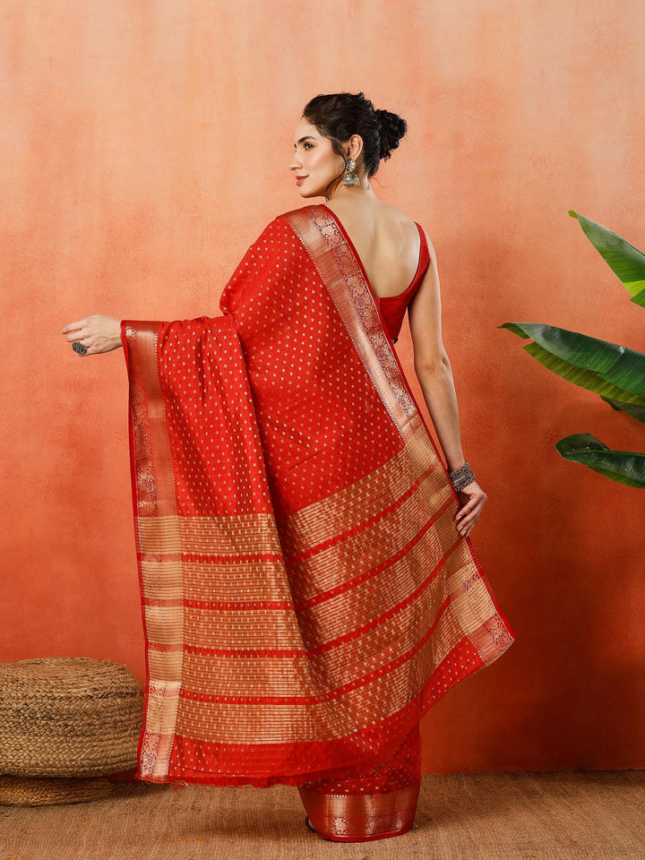 Woven Design Tussar Silk Saree