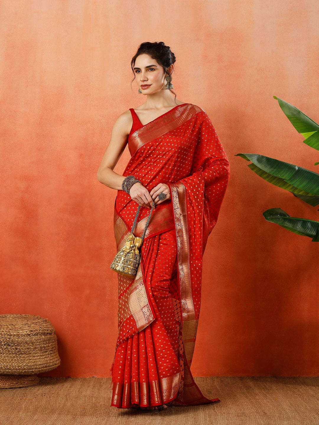 Woven Design Tussar Silk Saree