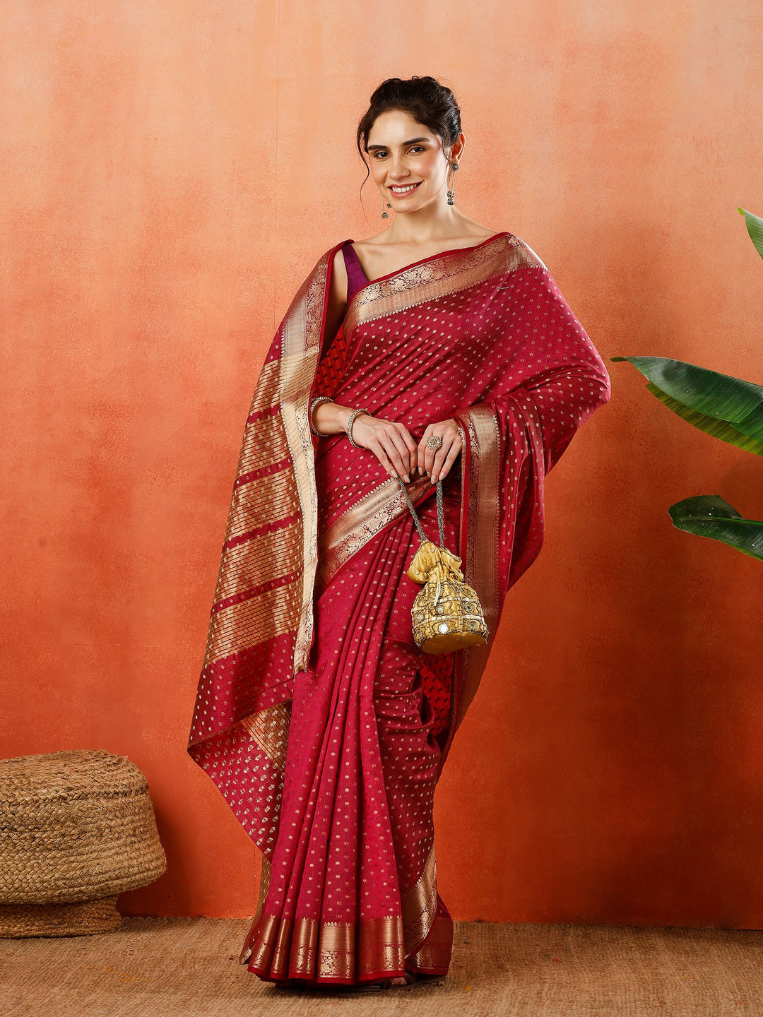 Woven Design Tussar Silk Saree