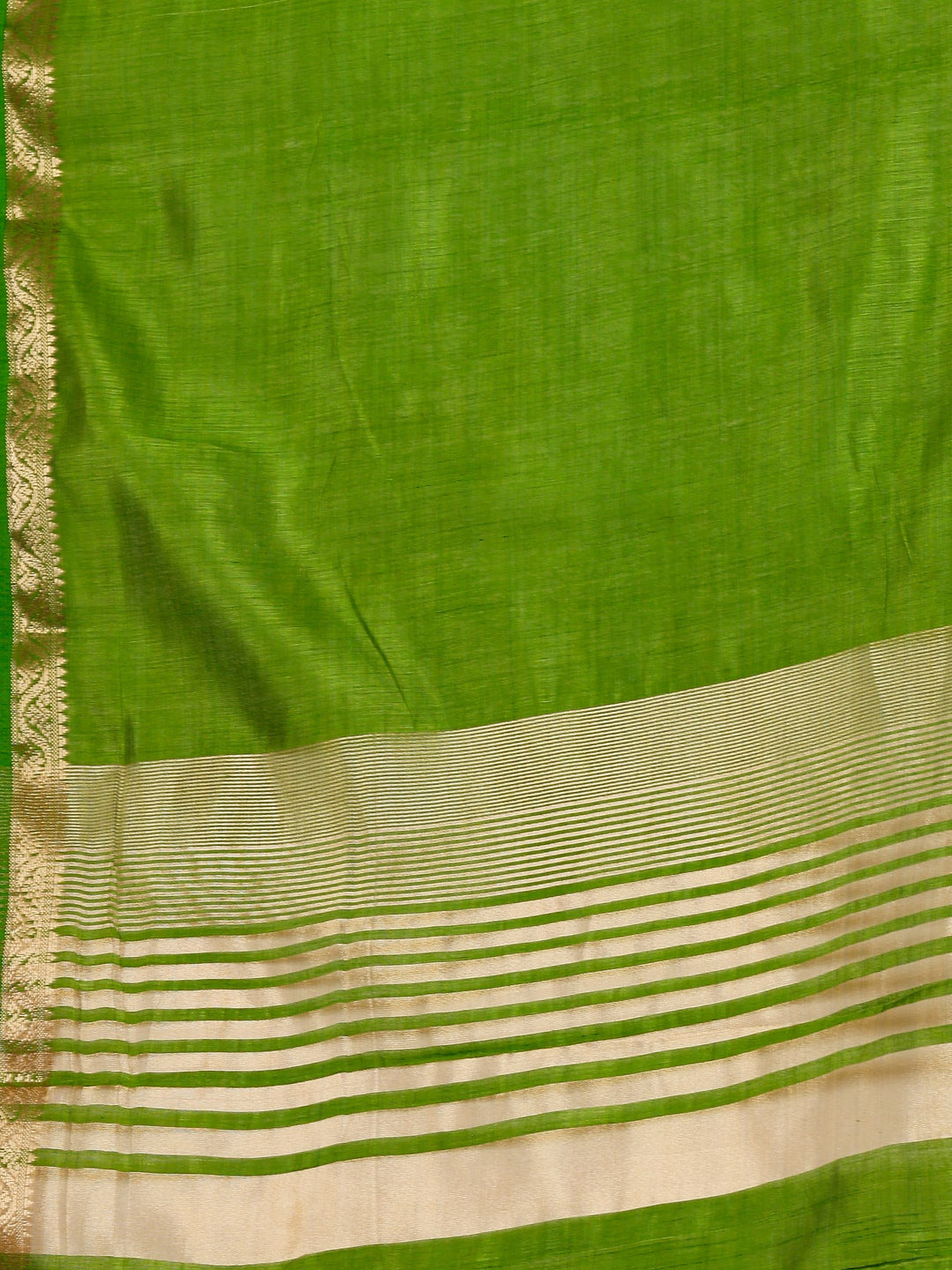 Green Woven Design Art Silk Saree