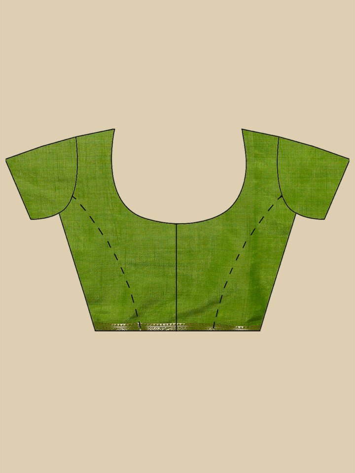 Green Woven Design Art Silk Saree