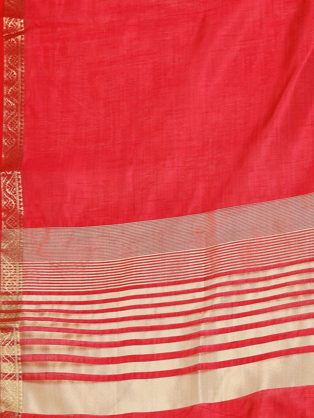 Hot Pink Woven Design Art Silk Saree