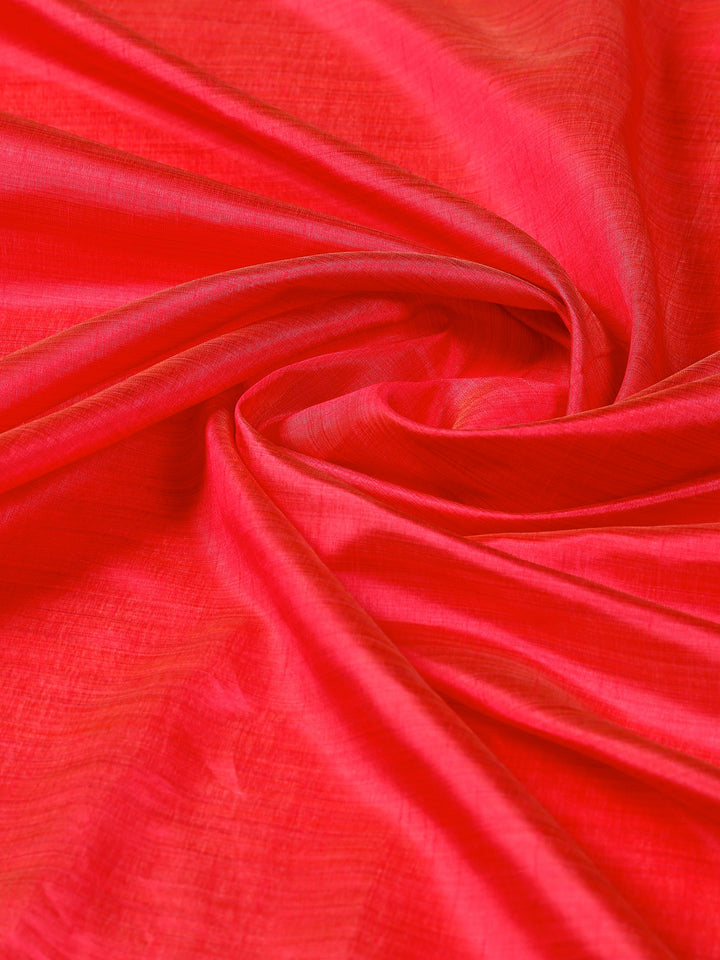 Hot Pink Woven Design Art Silk Saree