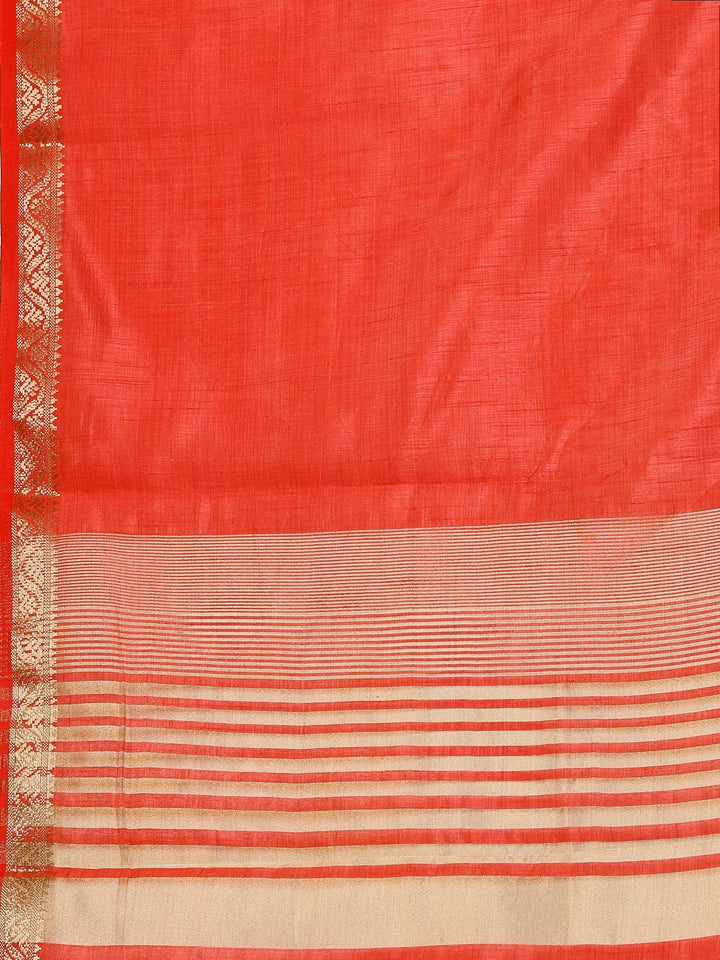 Pink Woven Design Art Silk Saree