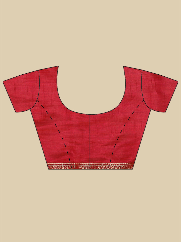 Wine Woven Design Art Silk Saree