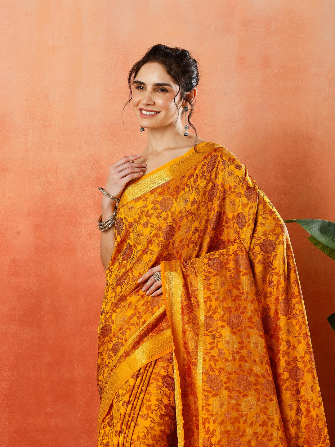Woven Design Tussar Silk Saree