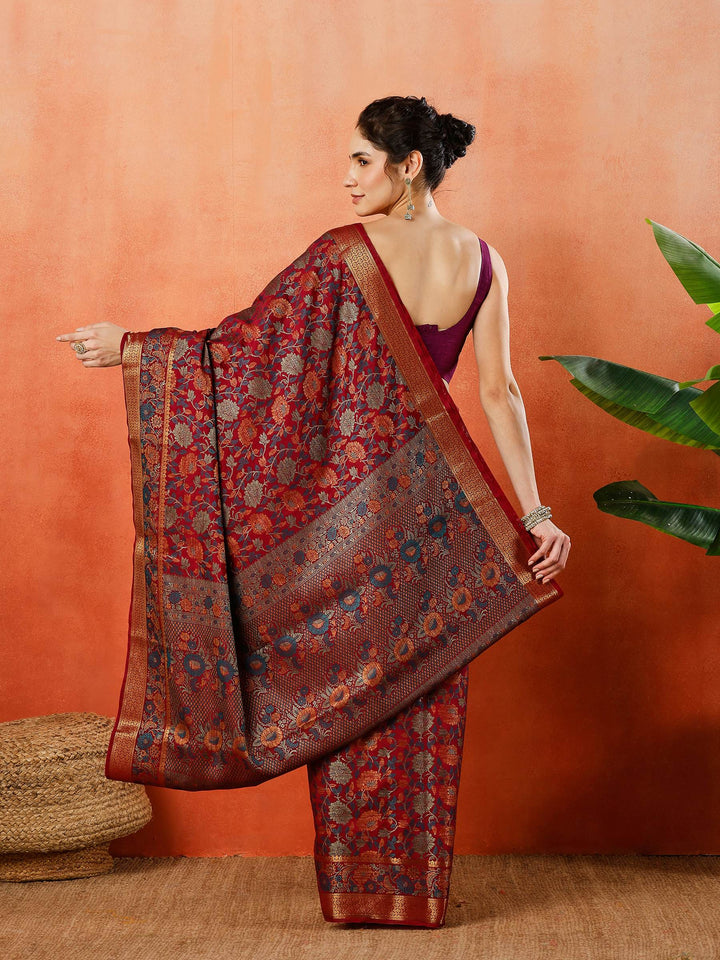 Woven Design Tussar Silk Saree
