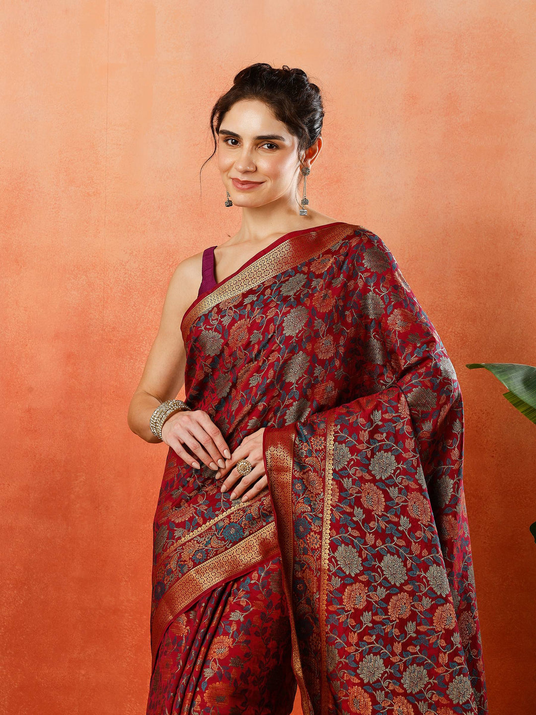 Woven Design Tussar Silk Saree