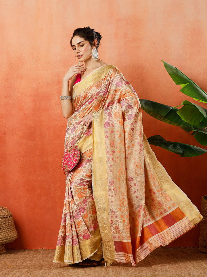 Woven Design Tussar Silk Saree