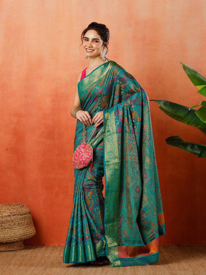 Woven Design Tussar Silk Saree