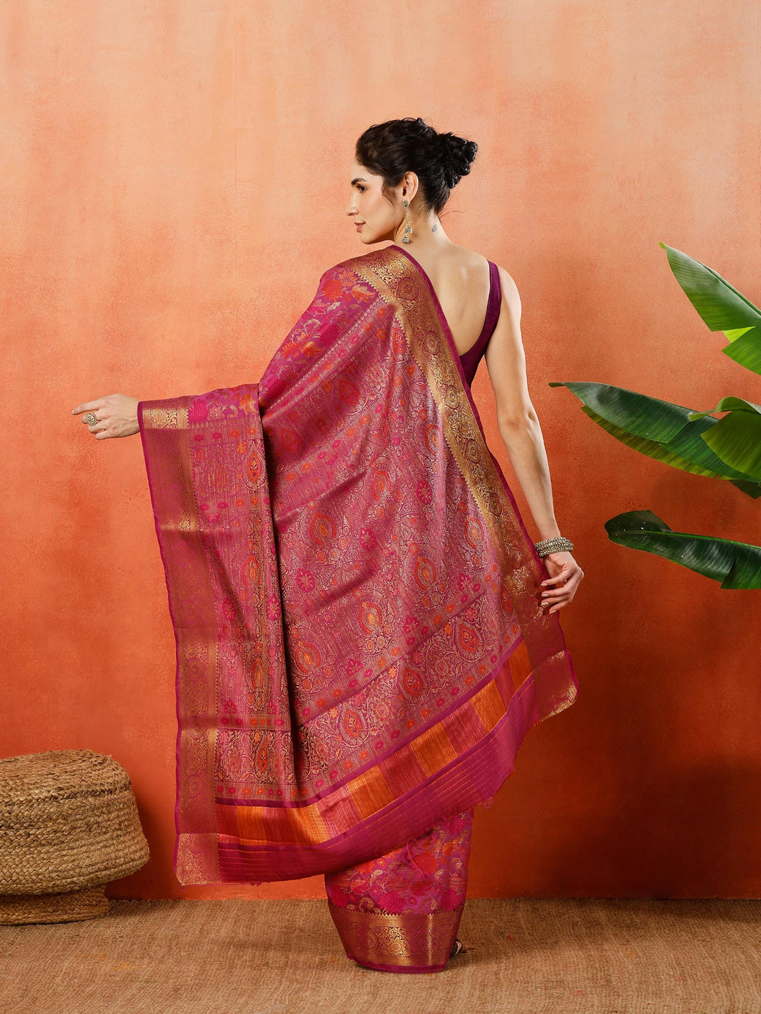 Woven Design Tussar Silk Saree